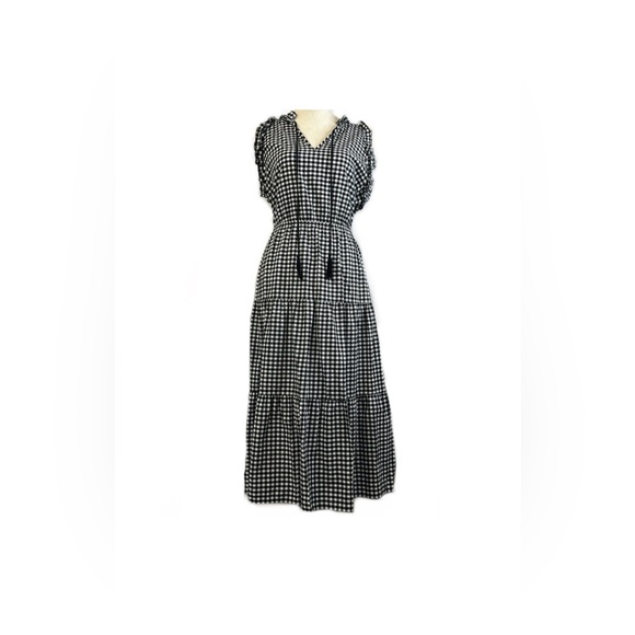 Who What Wear Dresses & Skirts - Who What Wear Black & White Gingham Midi Sundress NWOT SIZE XL